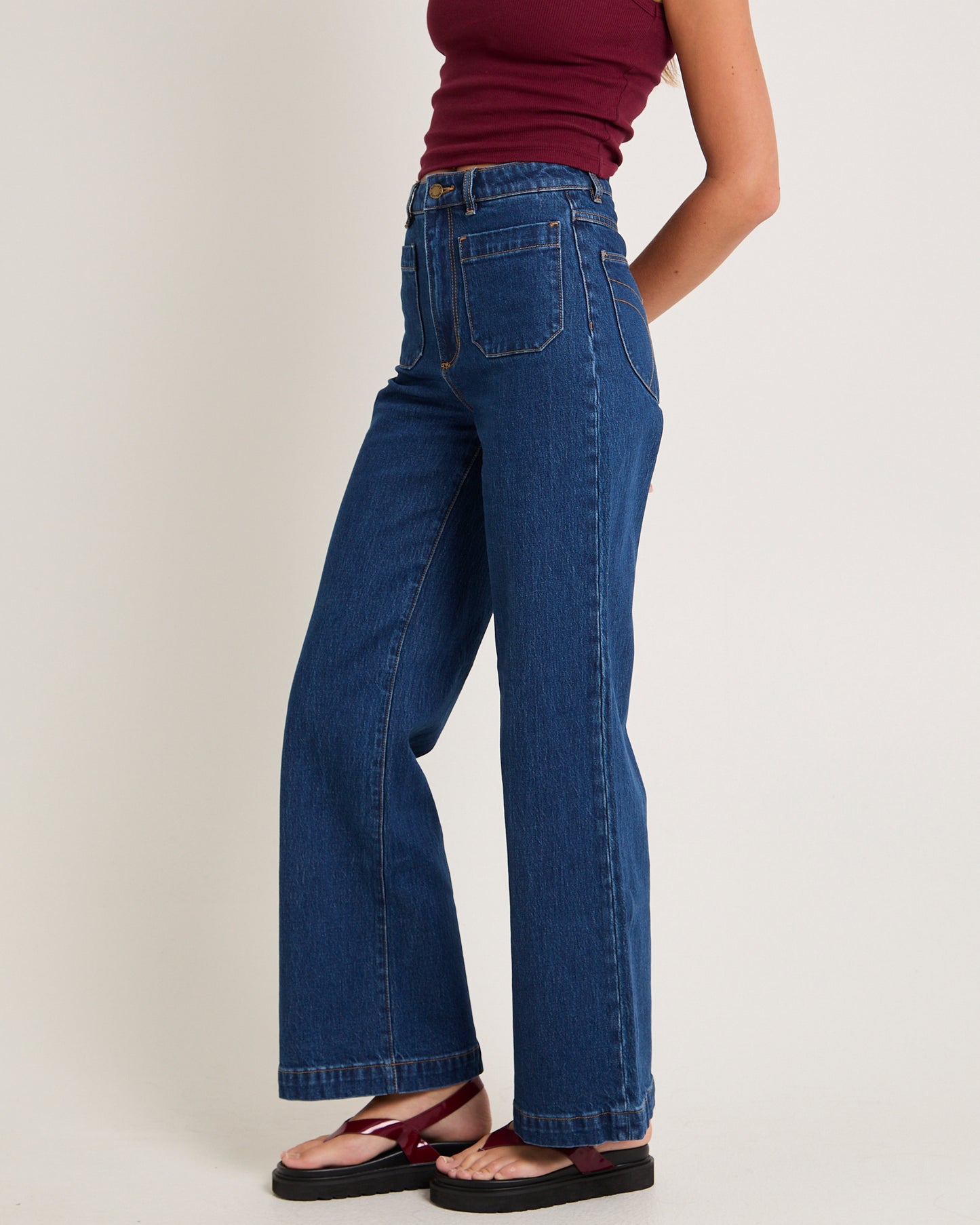 Sailor Denim Jeans Long Eco Ruby