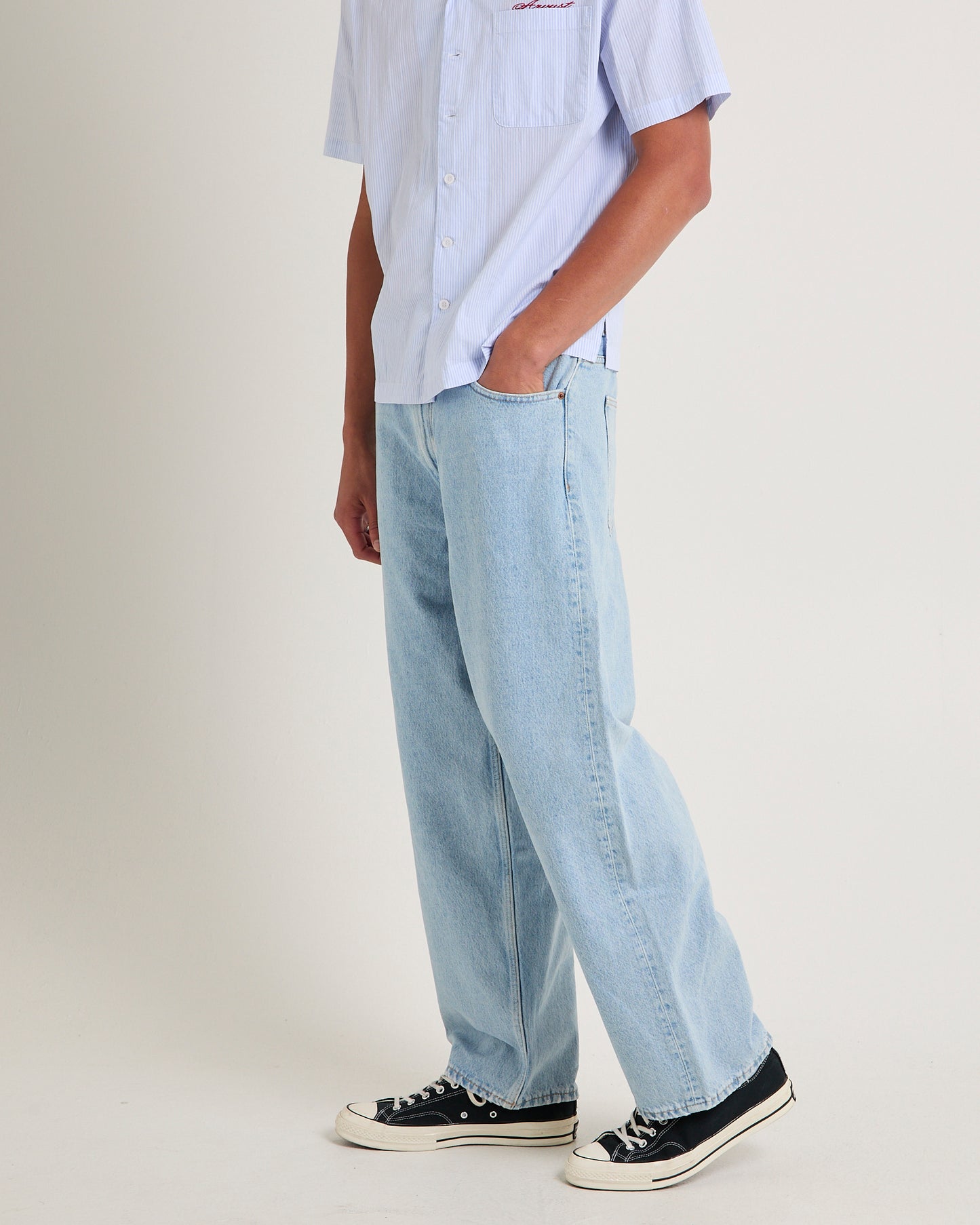 Omar Baggy Denim Jeans Stream Light Retro