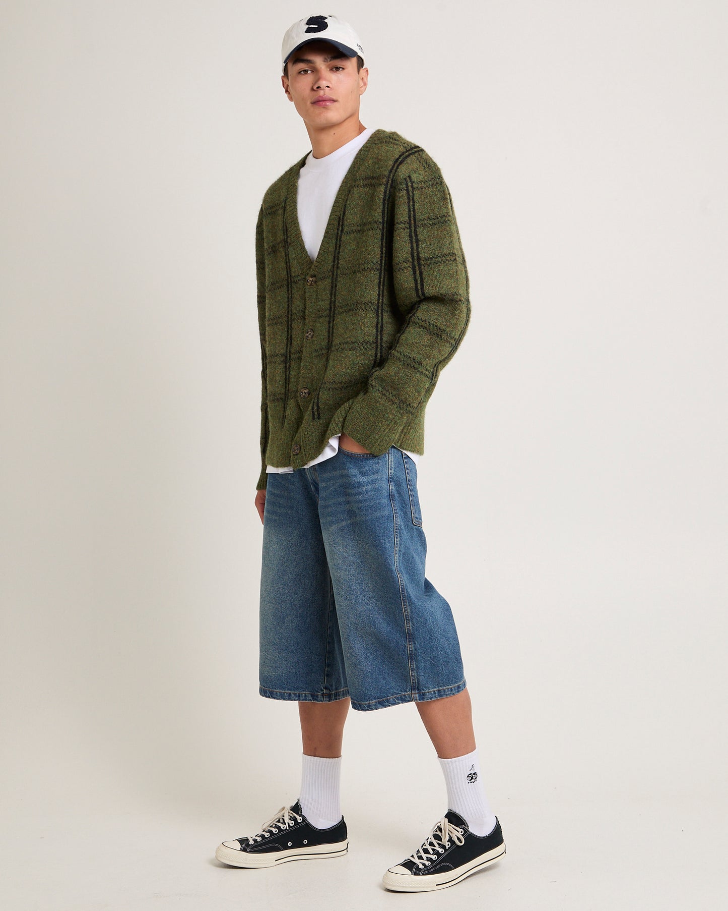 BRUNO CHECK CARDIGAN