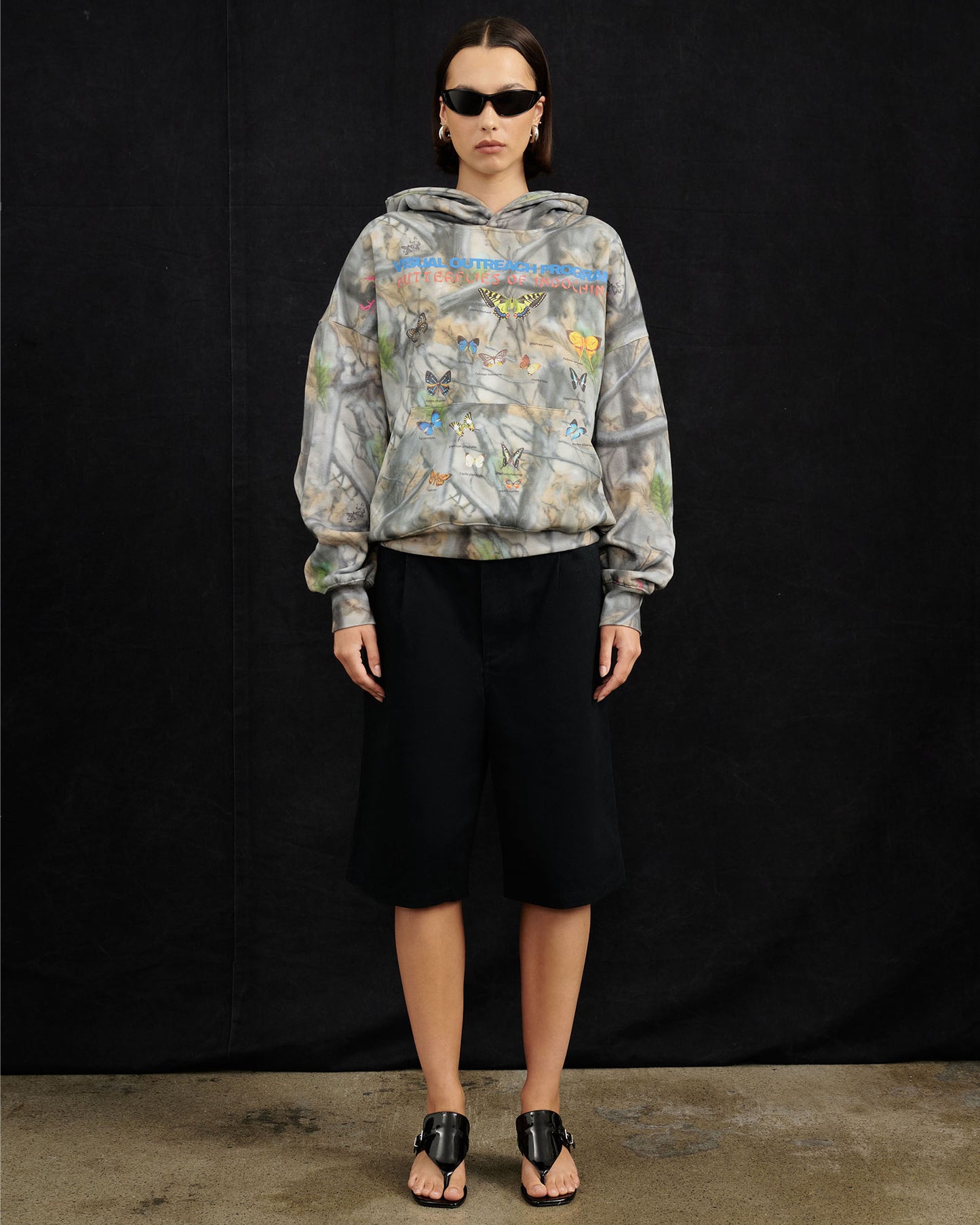 Butterflies Of Indochina Camo Hoodie