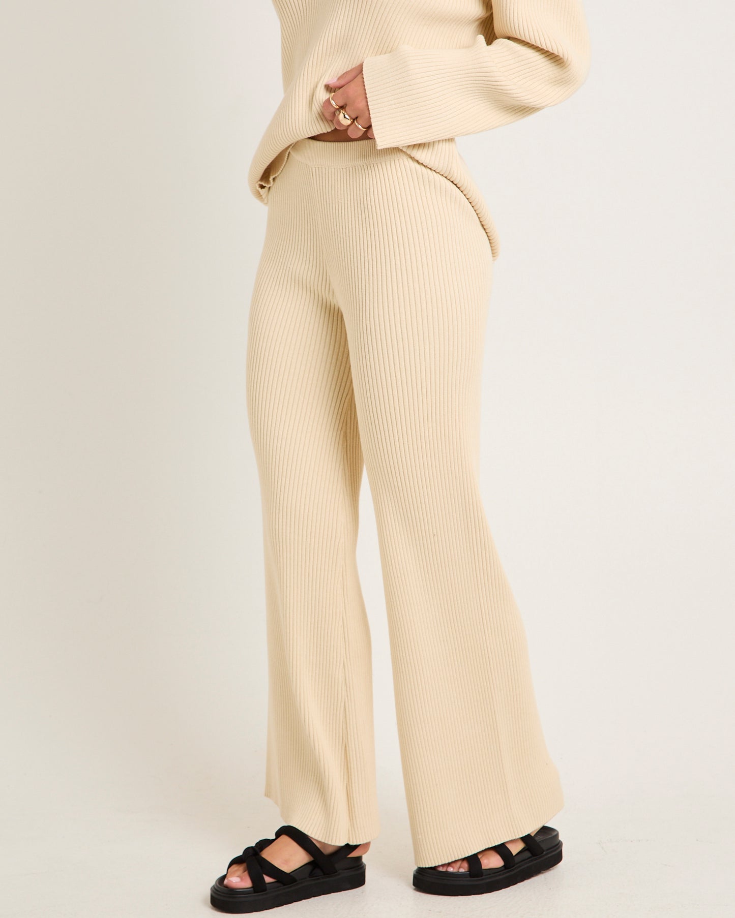 Stella Ribbed Knit Pants