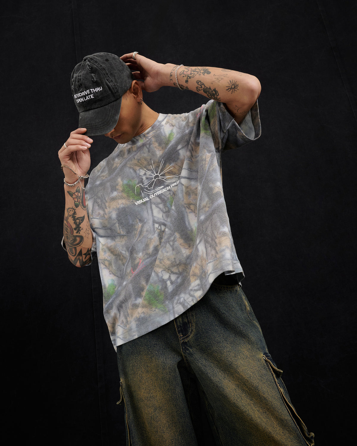 Camo Mountains T-Shirt REAL TREE