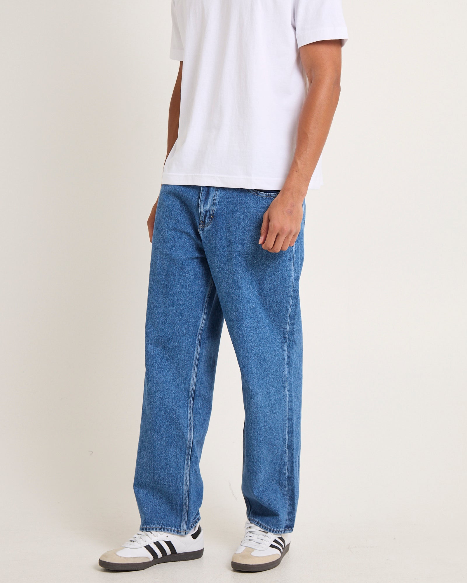 L-Four Baggy Denim Jeans Rooftop Blue – General Pants Co.