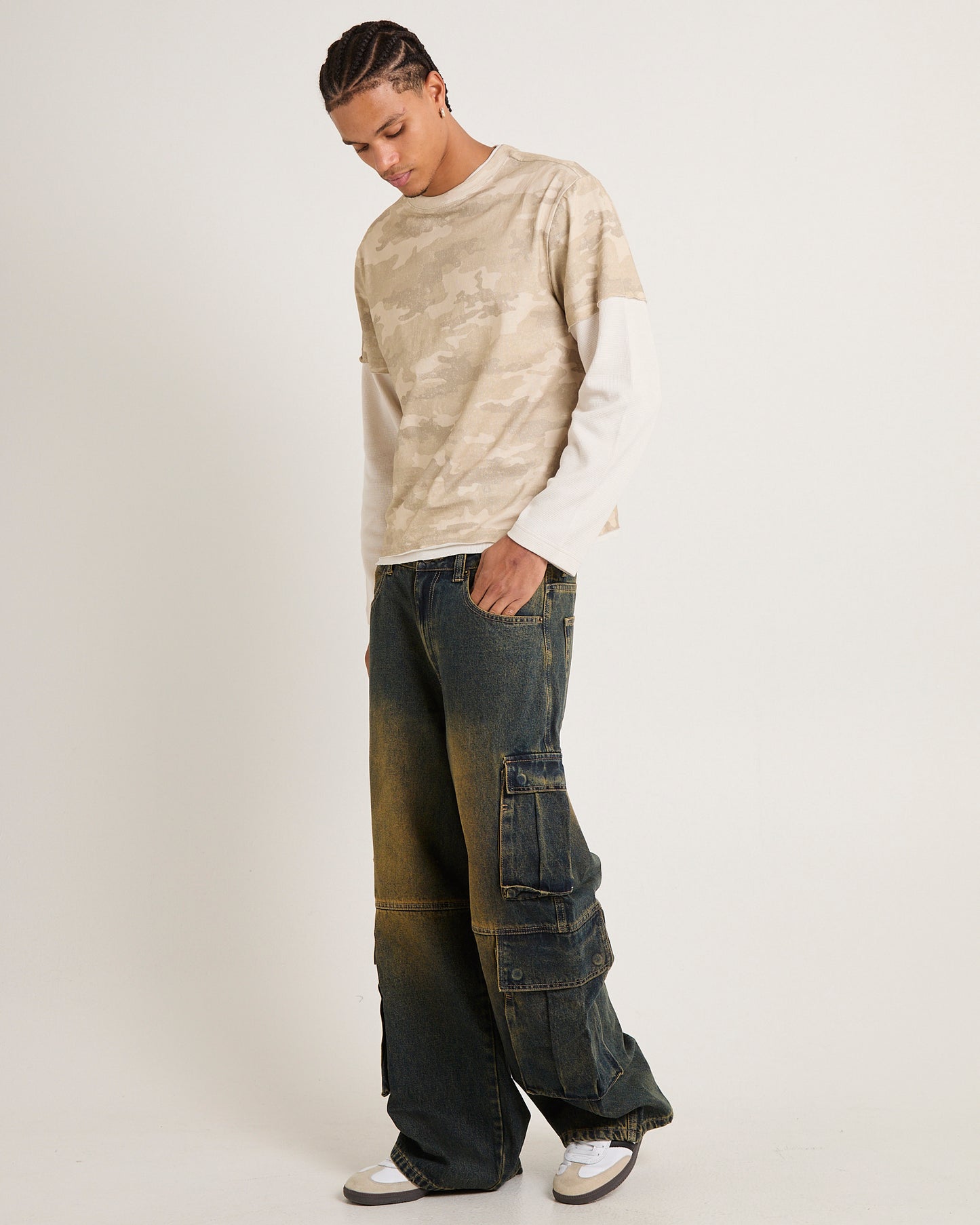 Camo Double Sleeves T-Shirt