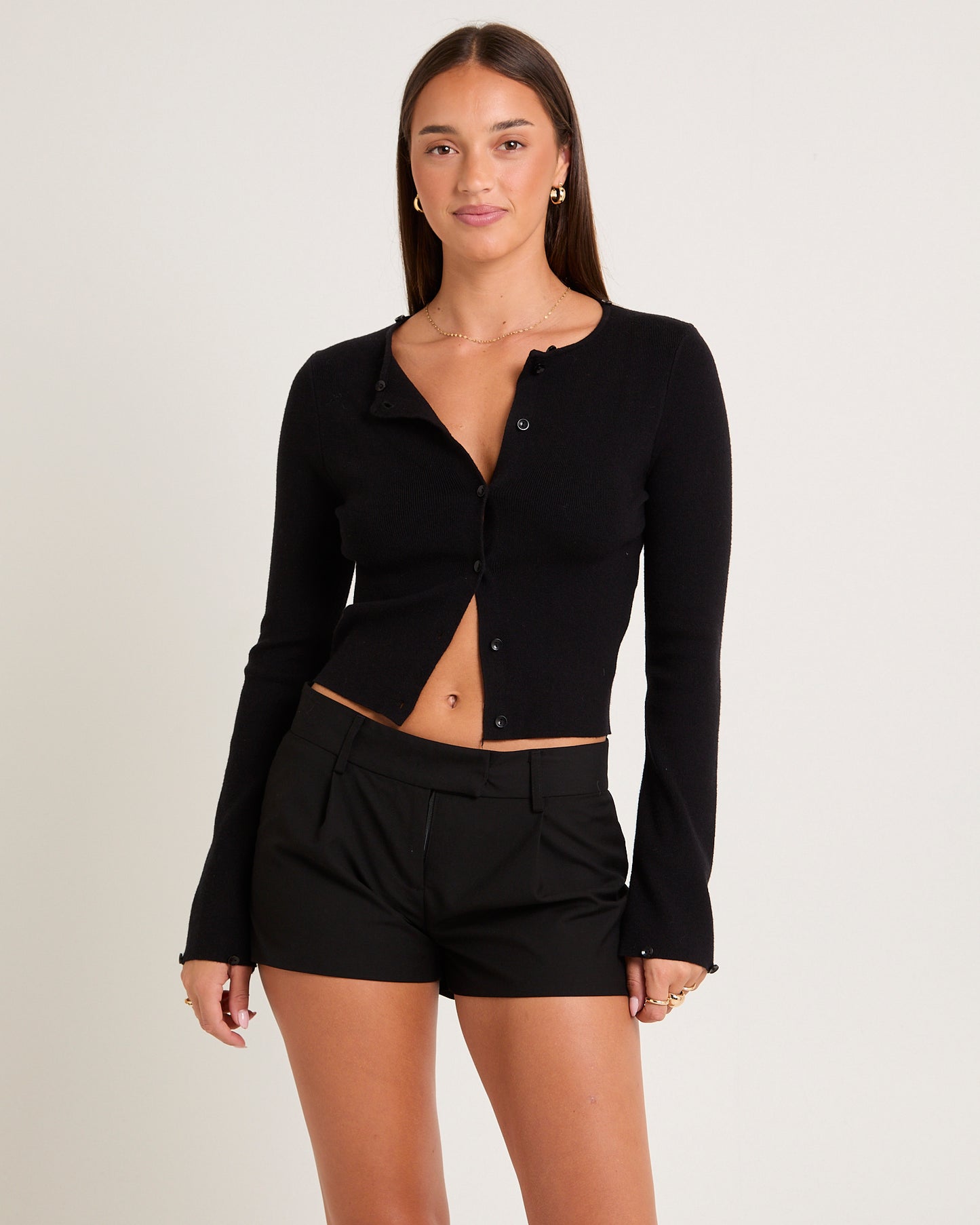 Corinna Fur Trim Cardigan