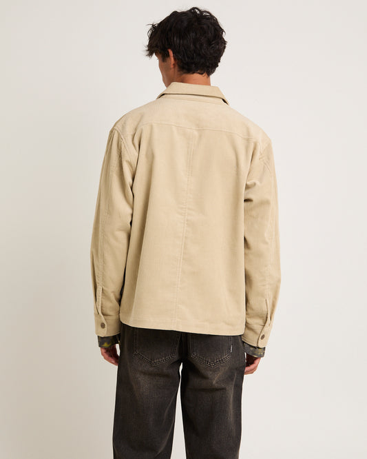 Conditions Corduroy Long Sleeve Overshirt TAUPE