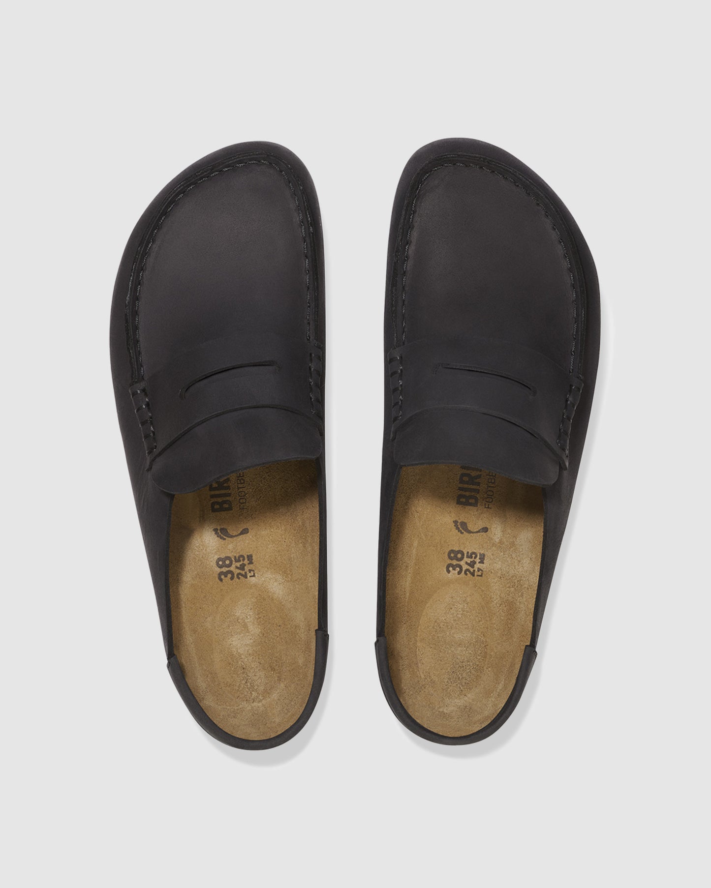 Naples Wrapped Black Oiled Leather Clog