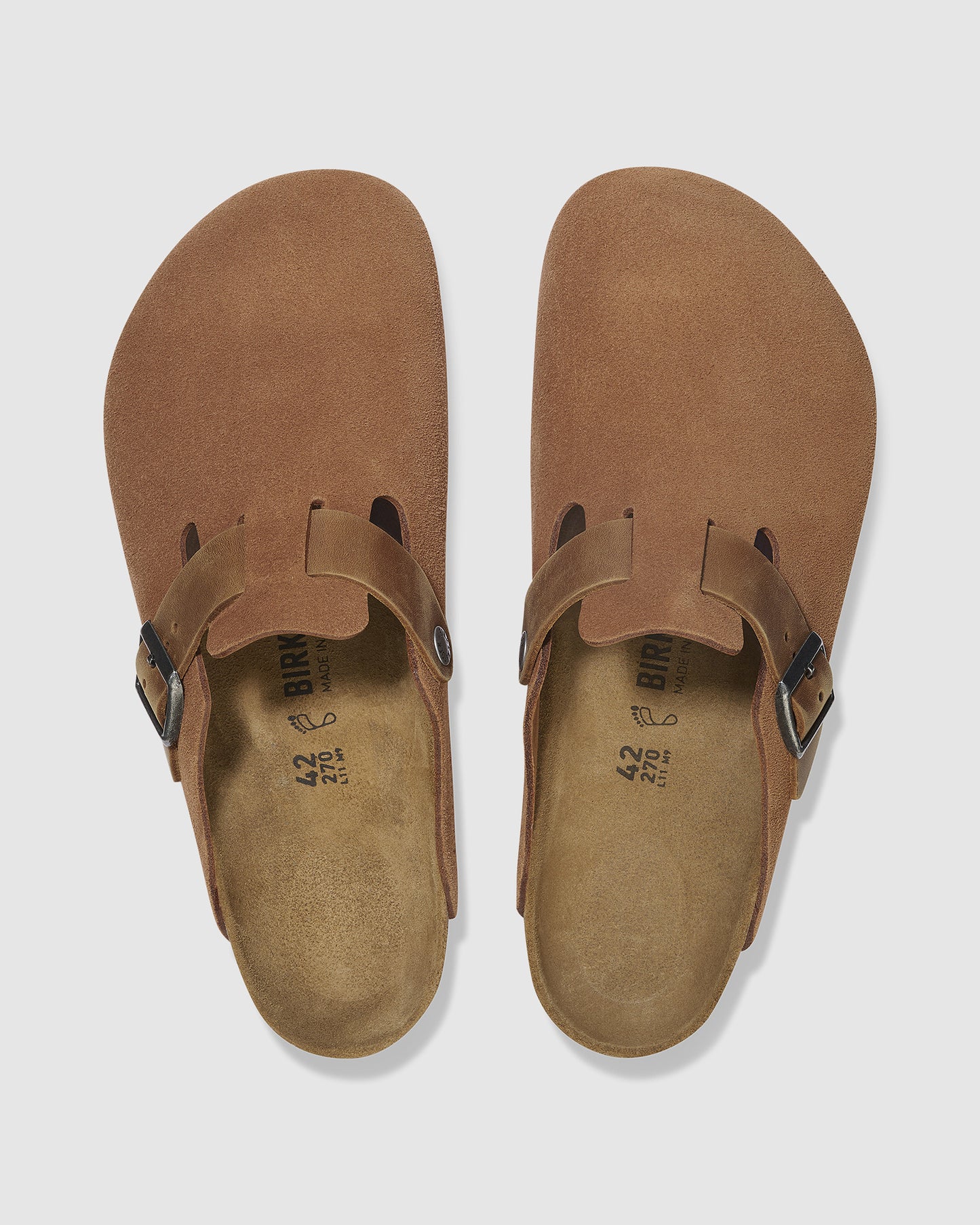Boston Oiled/Suede Mixed Leather Clog