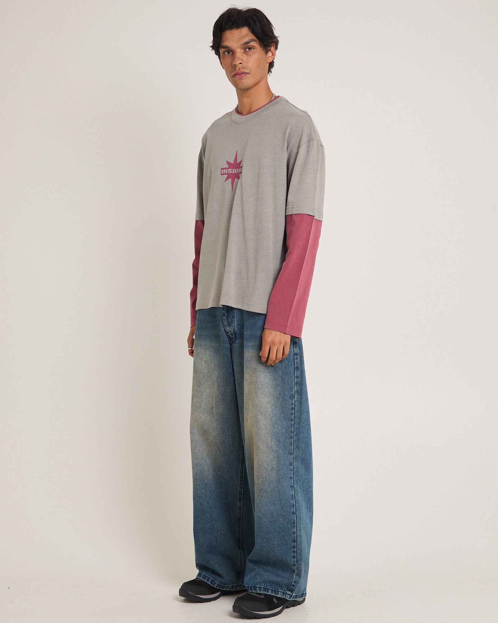 Orb Double Layer Long Sleeve T-Shirt – General Pants Co.