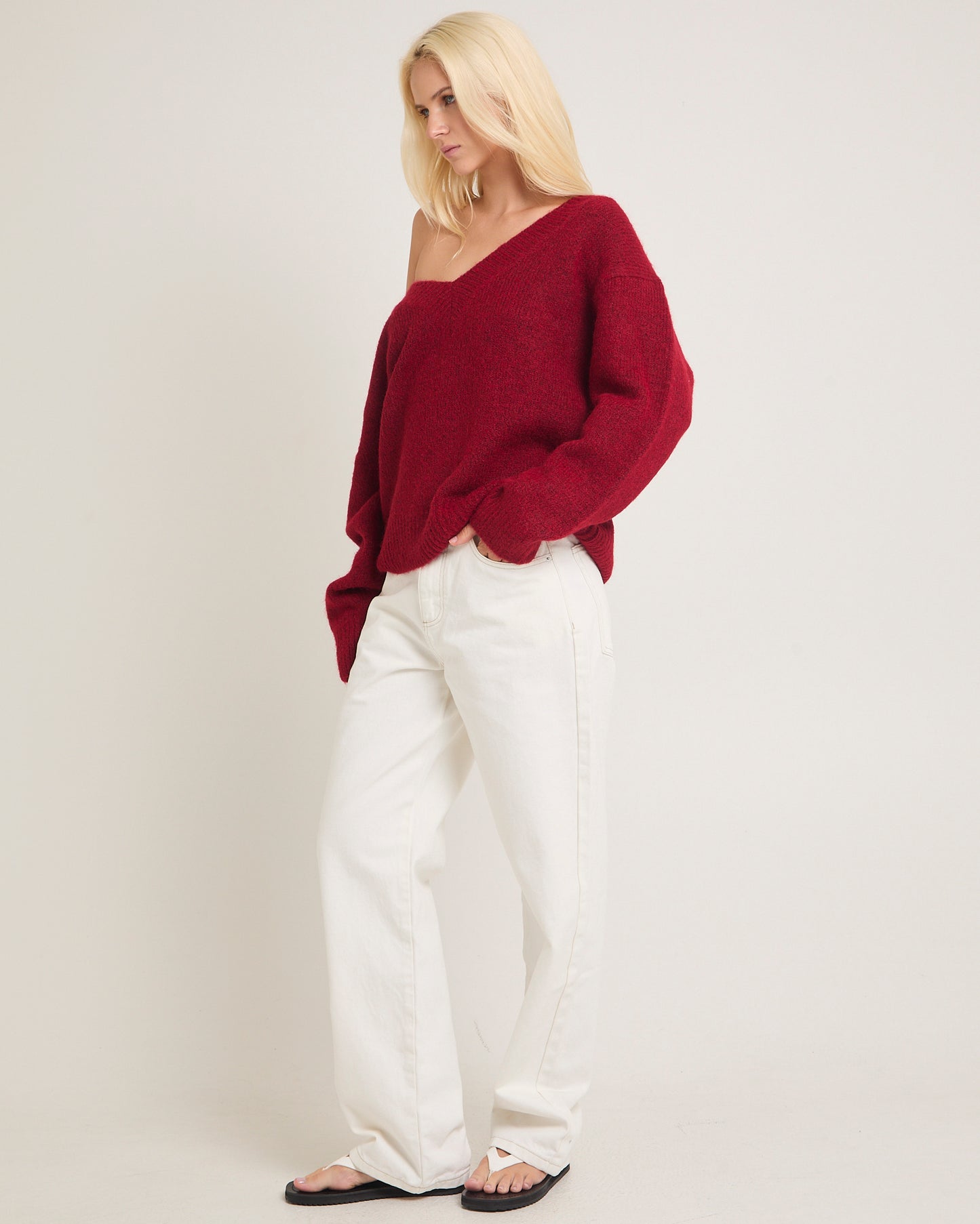 Capri V Neck Knit Jumper