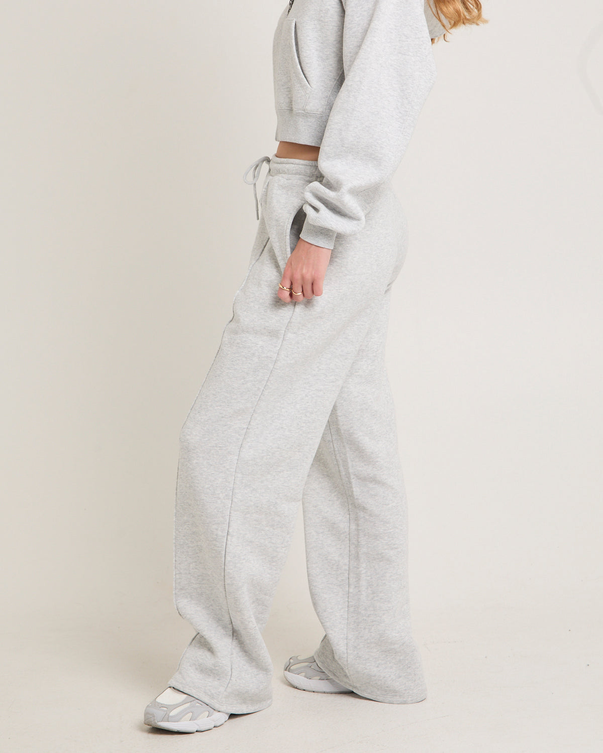 Subtitled Baggy Track Pants GREY MARLE