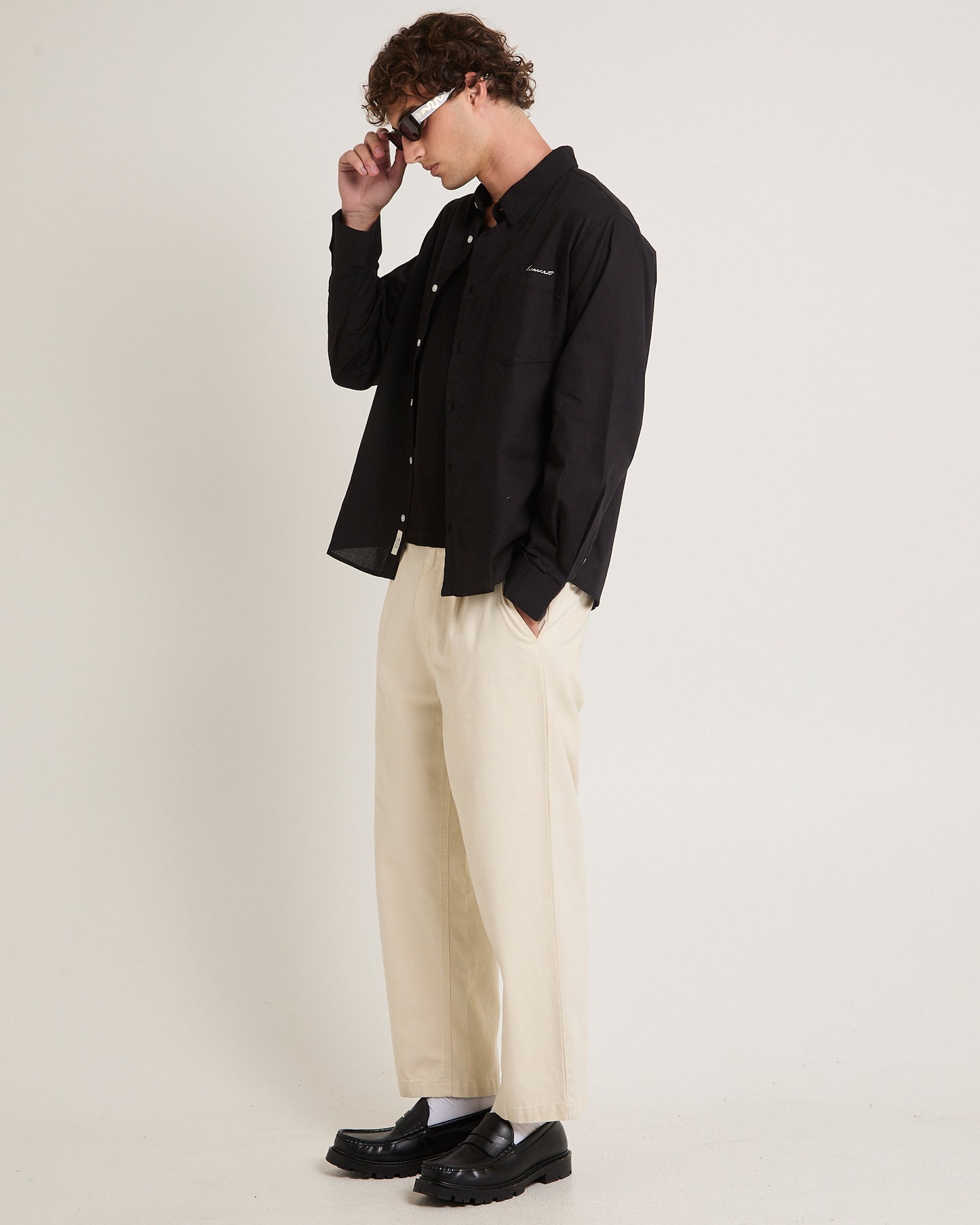 Script Oxford Long Sleeve Shirt