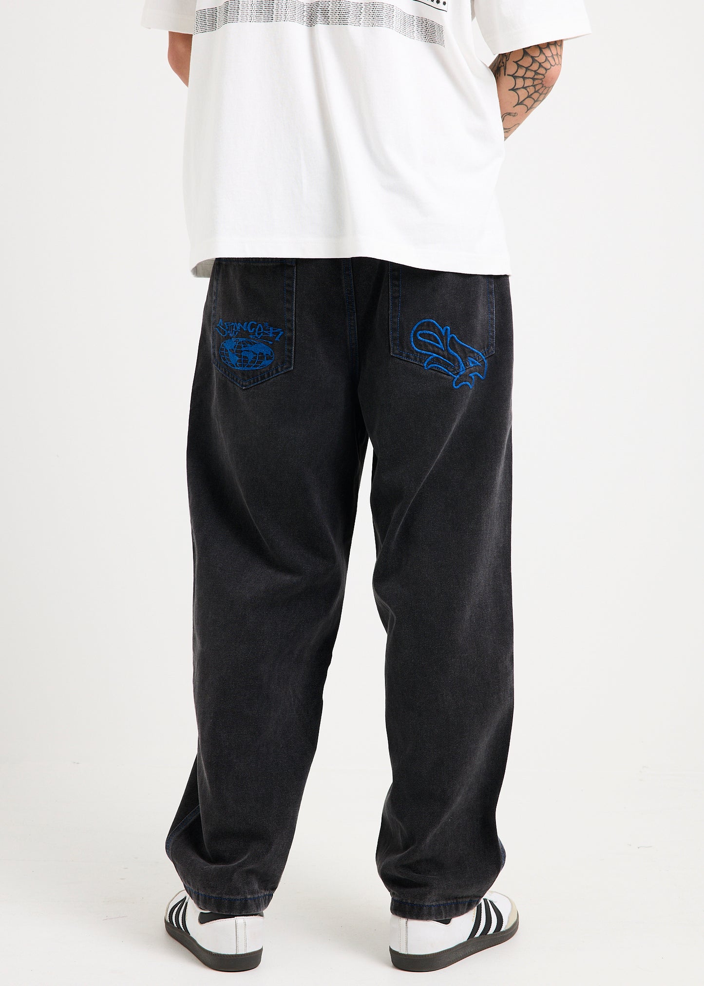 Sticker Wide Boy Denim Jeans