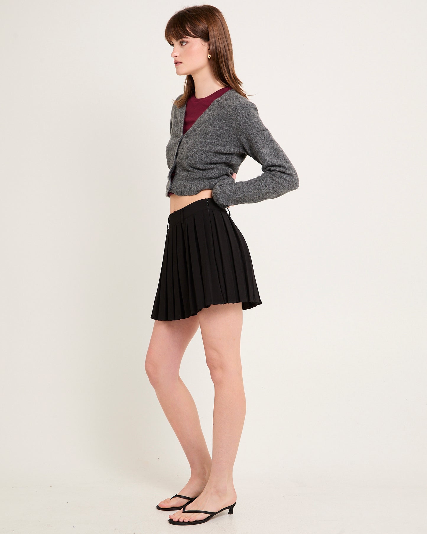Pleated Mini Skirt
