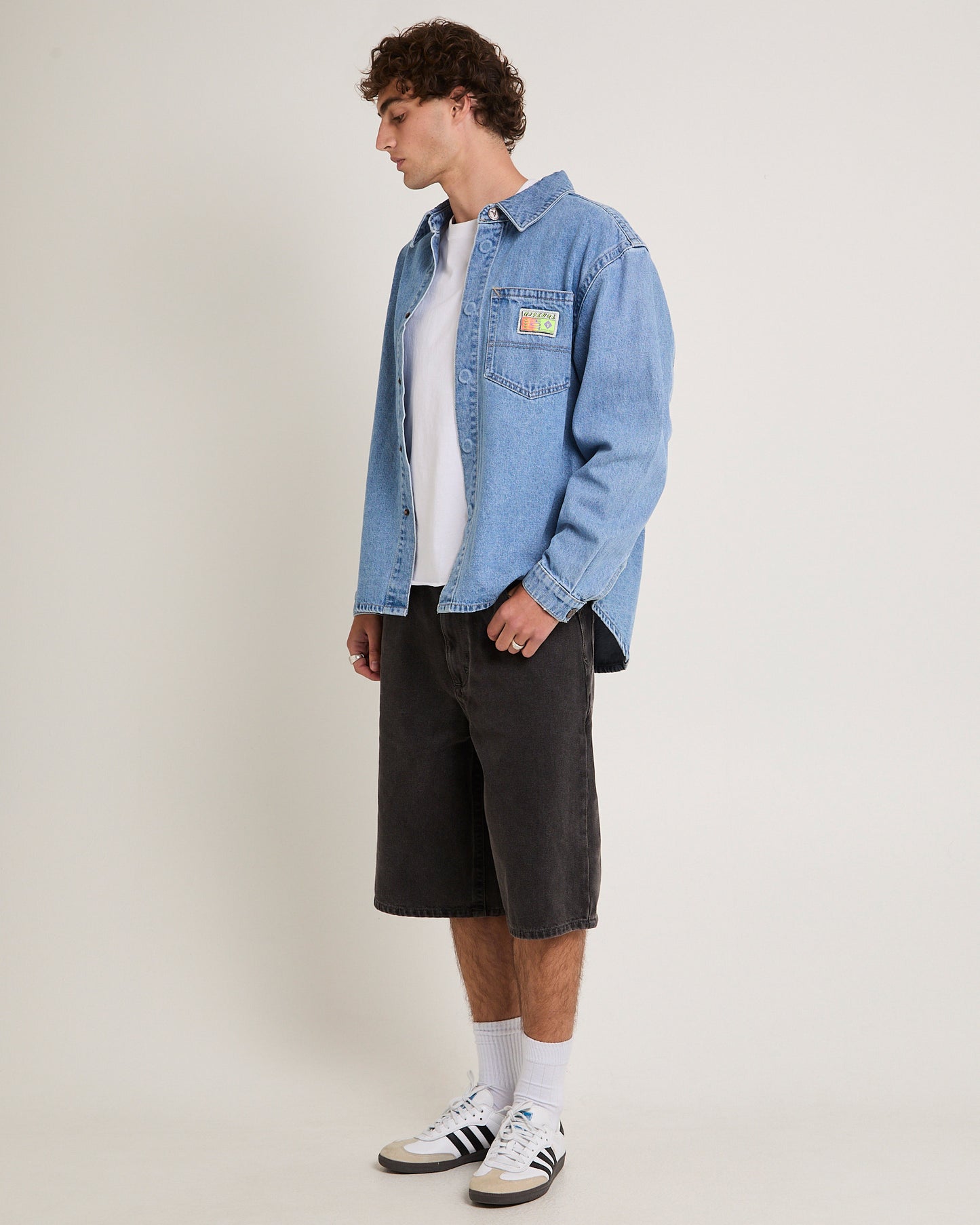Rip Curl A5 Denim Shacket Larry Tape