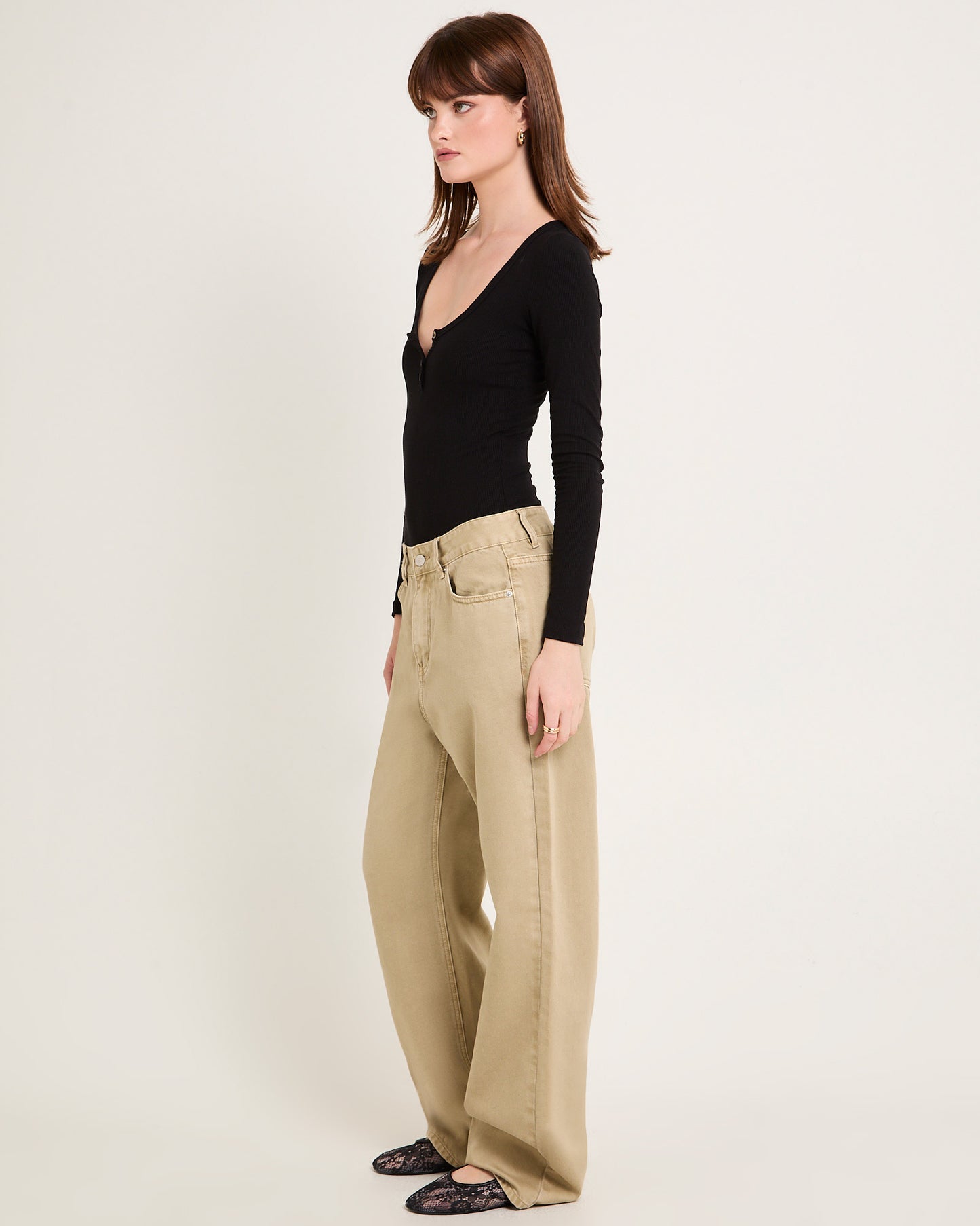 Soft Knit Rib Button Bodysuit