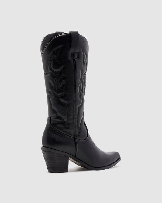 Clayton Cowboy Boots Black