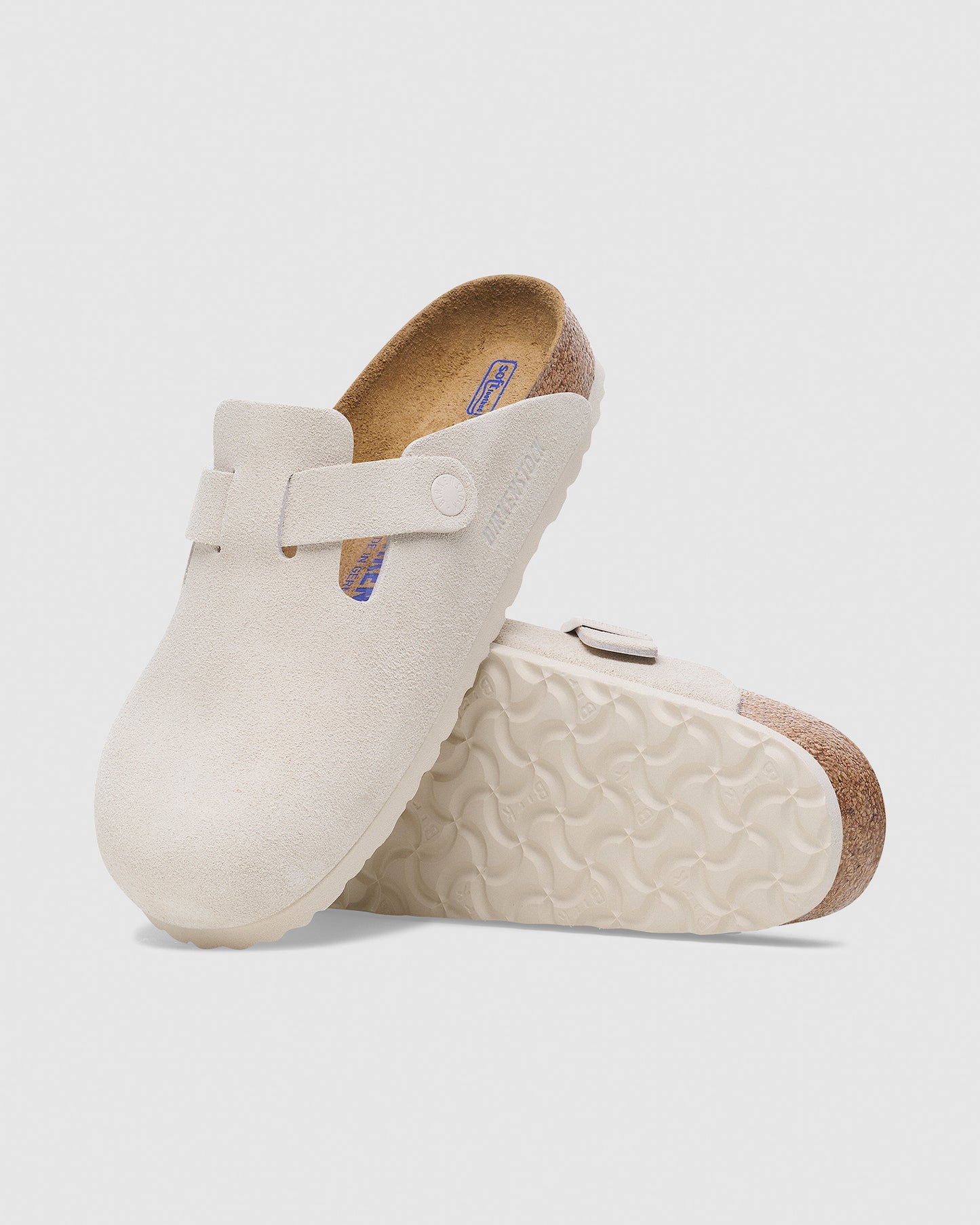 Boston Soft Footbed Suede Leather Clog