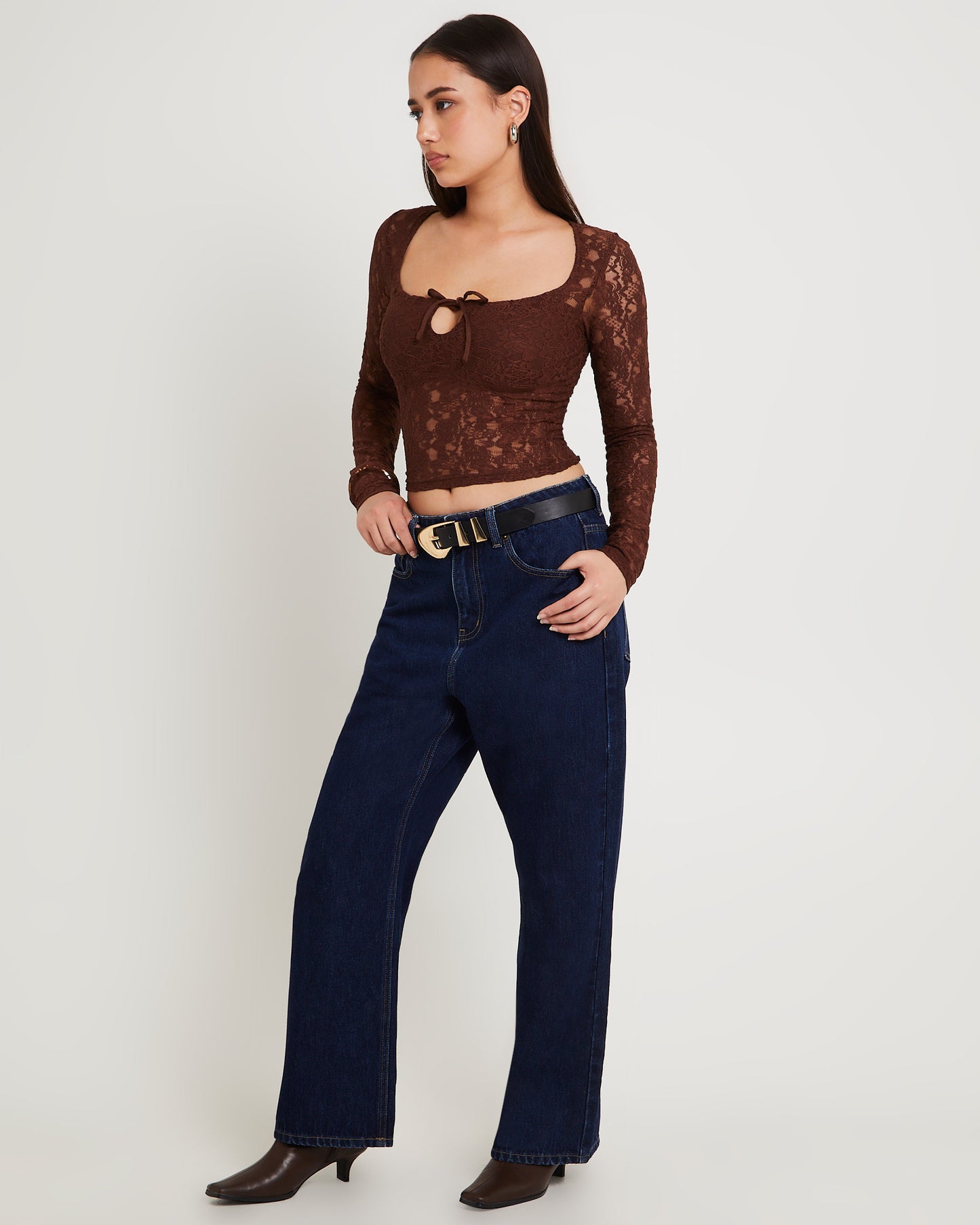 Hailey Long Sleeve Lace Top
