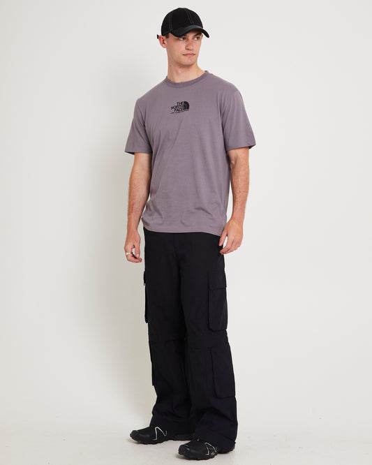 Men's Short-Sleeve Fine Alpine T-Shirt LUNAR STONE