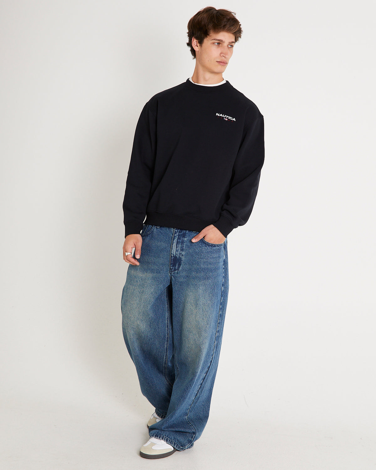 83 Flag Oversized Crewneck Sweater