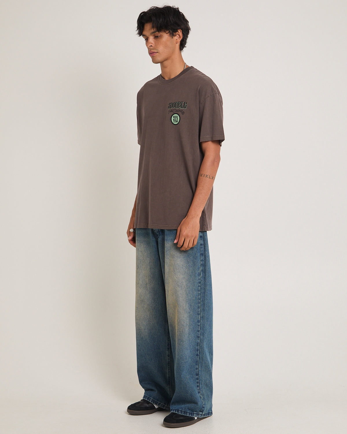 Combo Platter T-Shirt WASHED CHOCOLATE