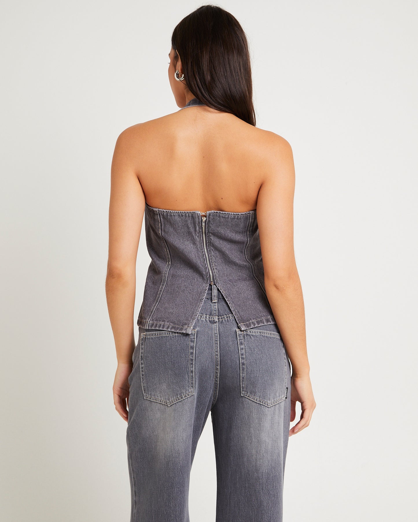 Allegra Corset Denim Top