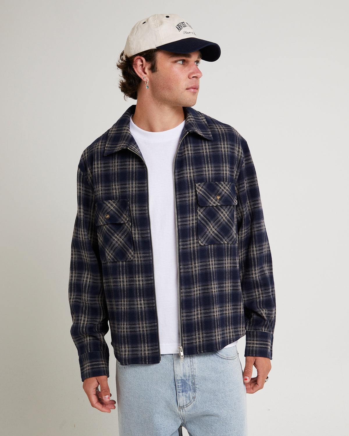 Maker Zip Up Long Sleeve Shirt