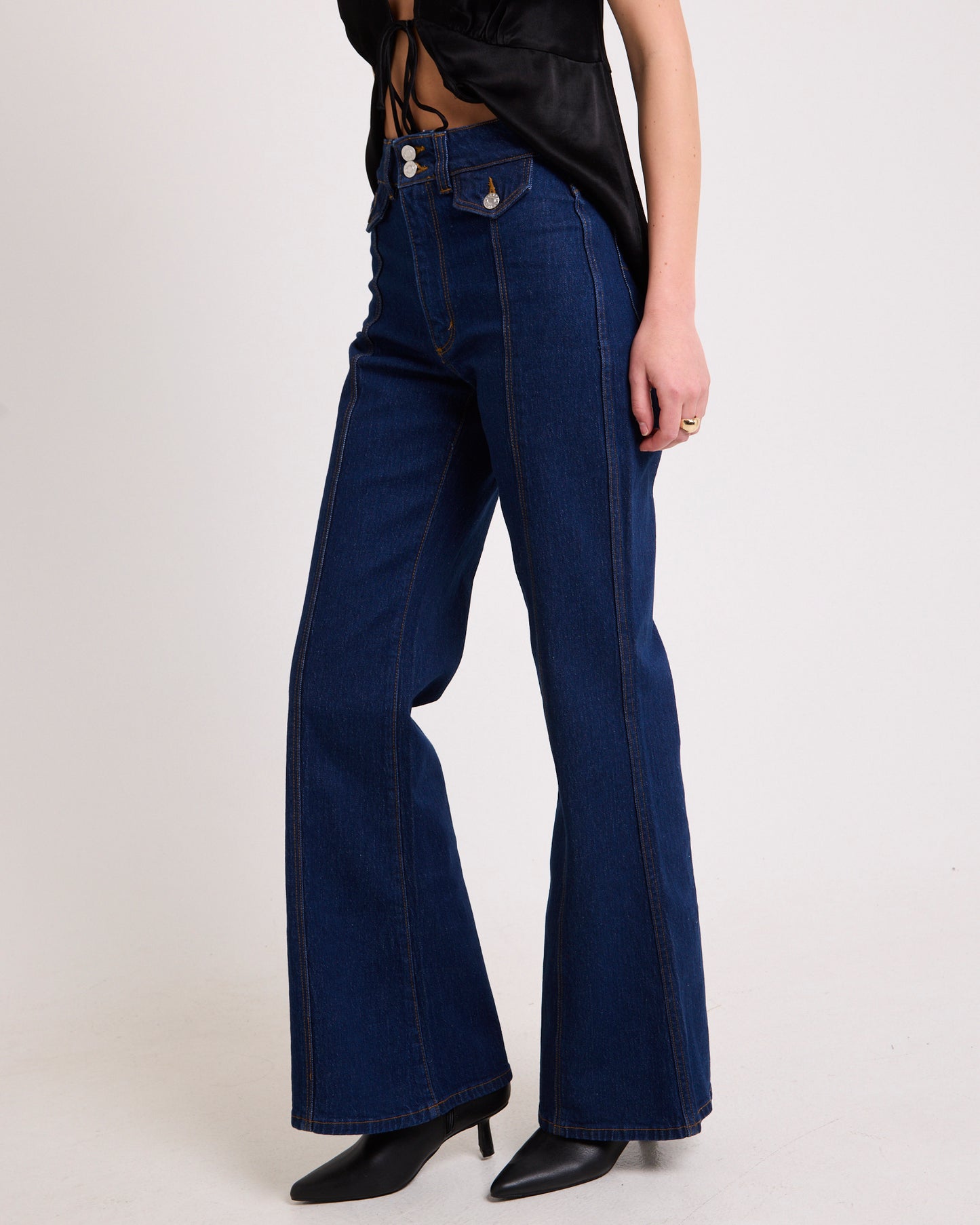 Eastcoast Flare Denim Jeans Celeste Riley Blue