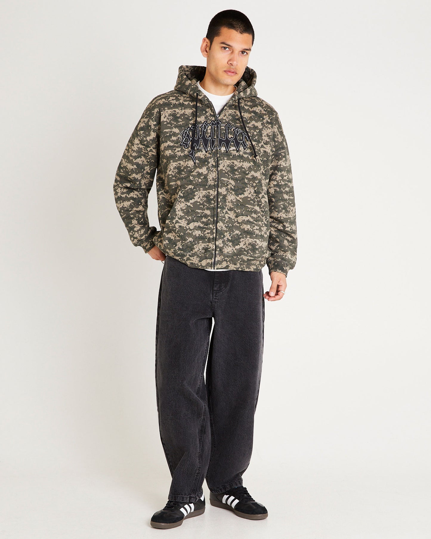 Nichols Camo Zip Hoodie