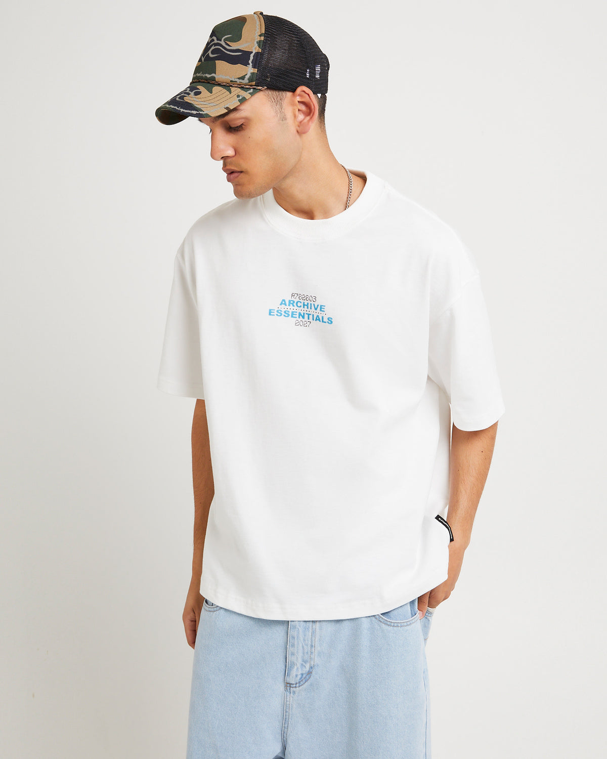 Essentials Cropped T-Shirt WHITE