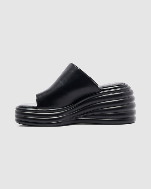 Finale Wedge Sandal BLACK