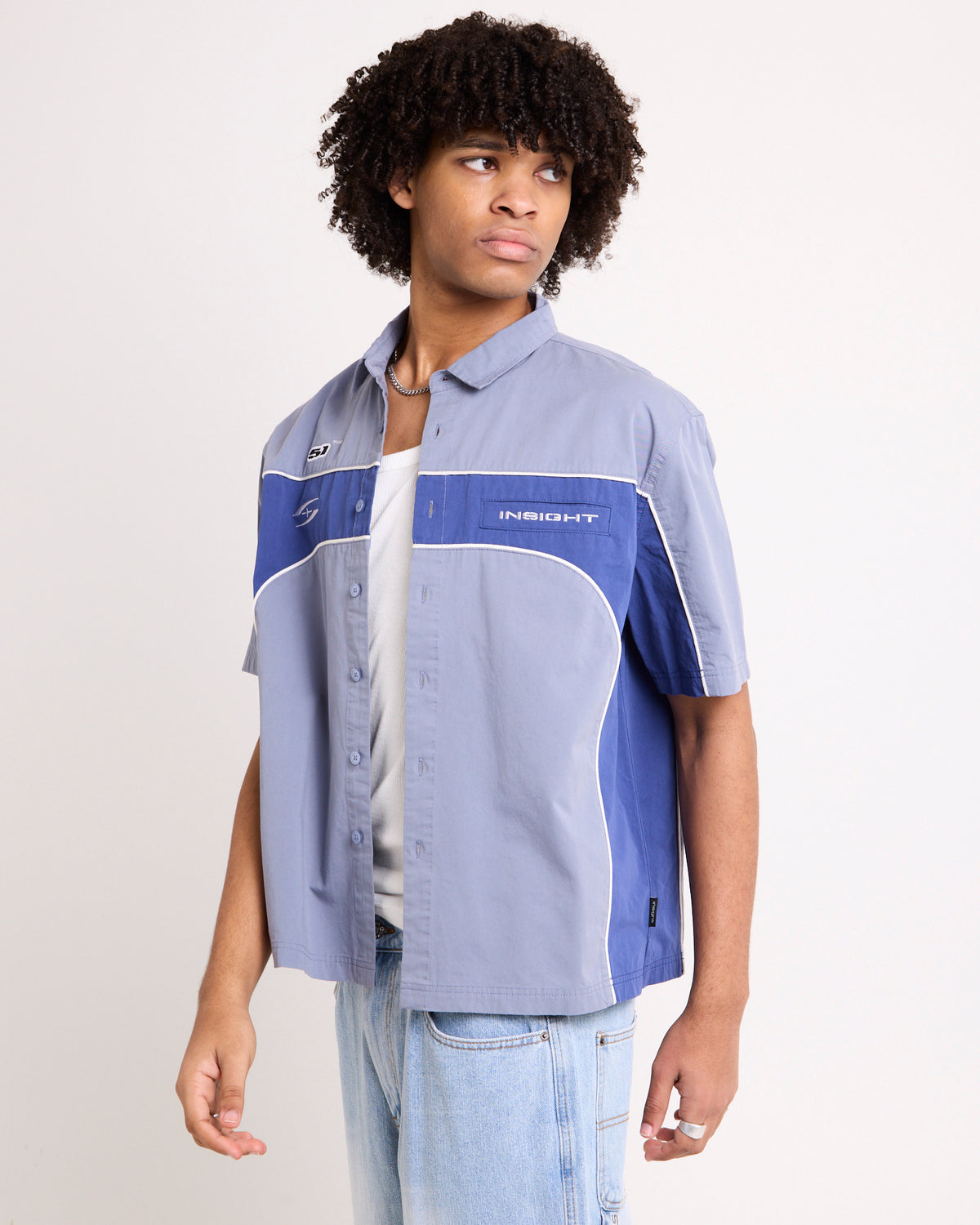 Axel Panelled Short Sleeve Shirt
