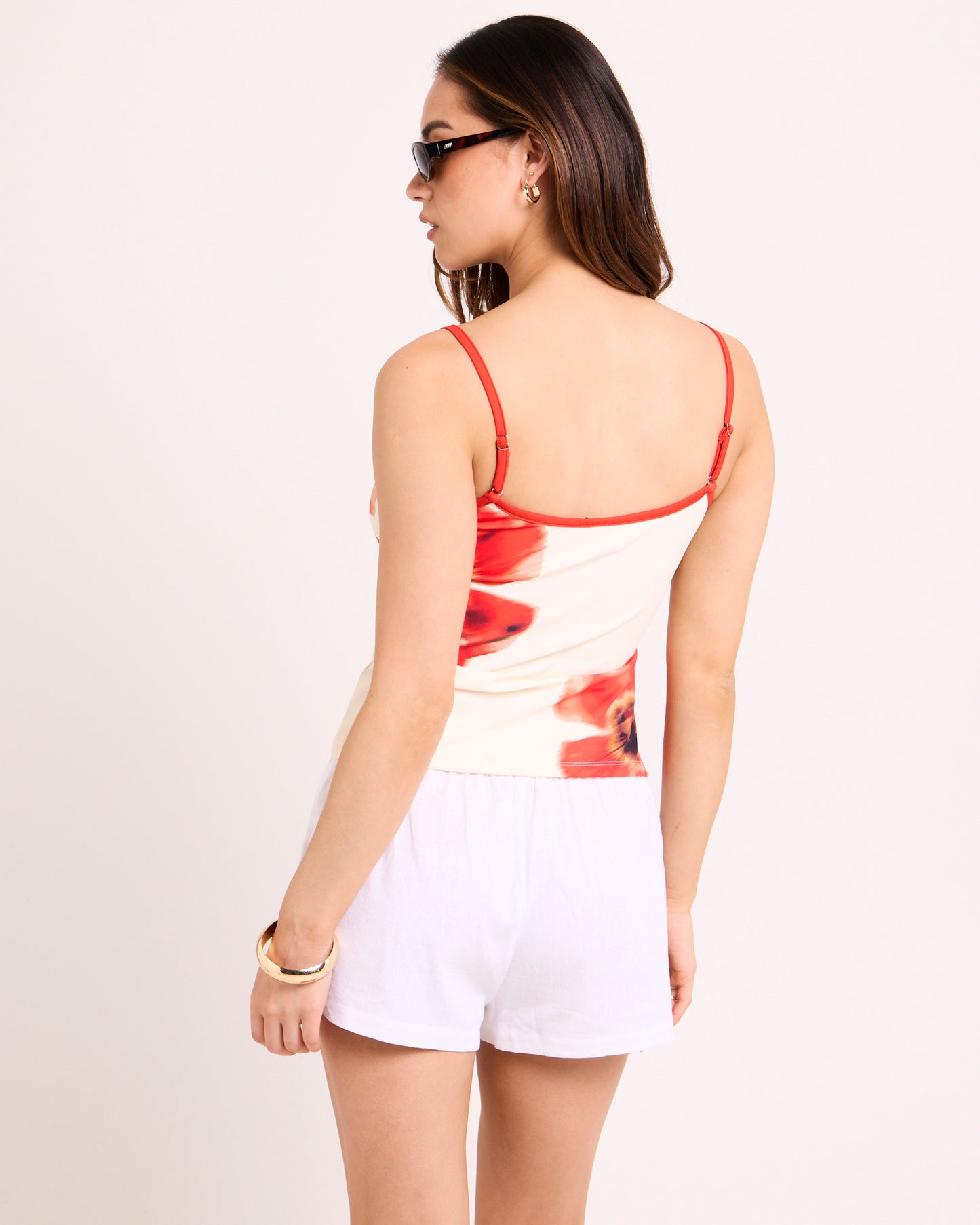 Poppy Flower Tank Top