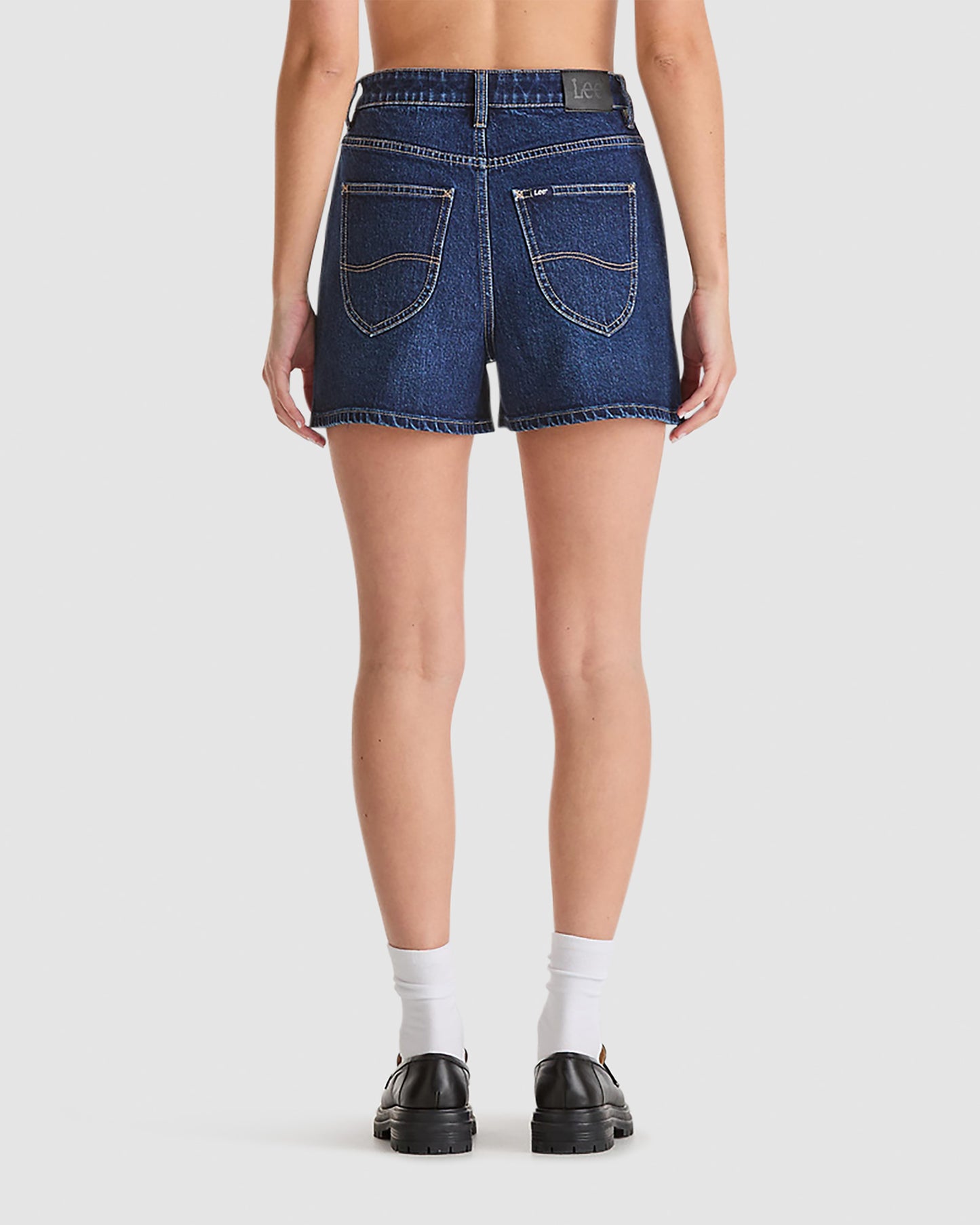 High Relaxed Denim Shorts