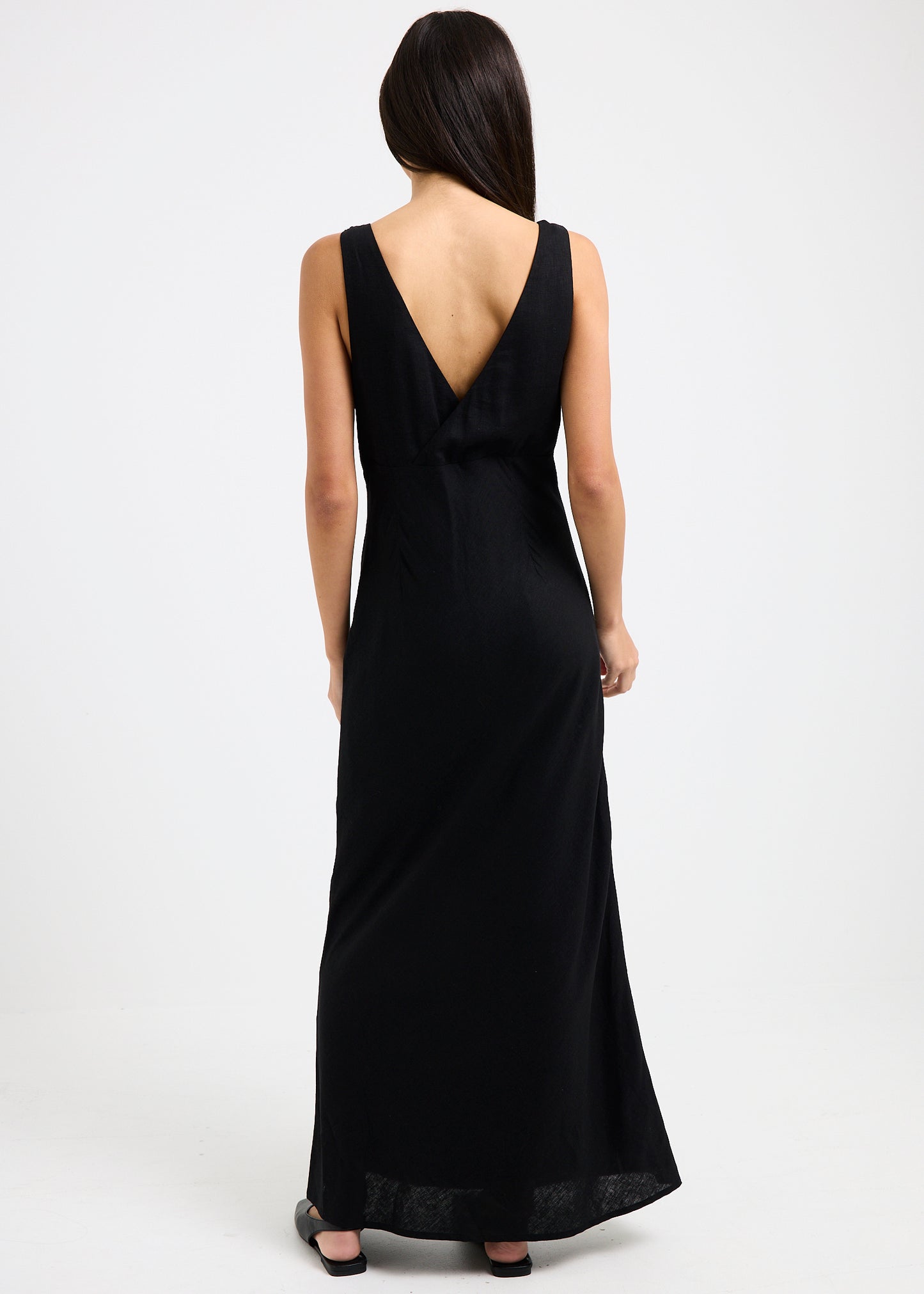 Kaia V Neck Midi Dress