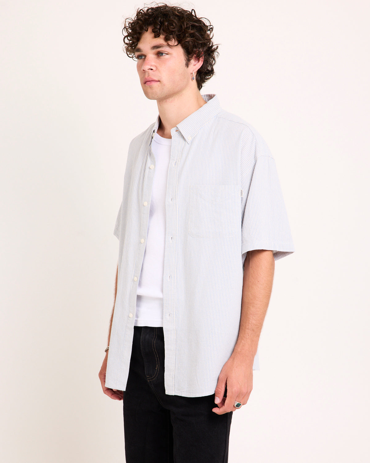 Stripe Short Sleeve Shirt