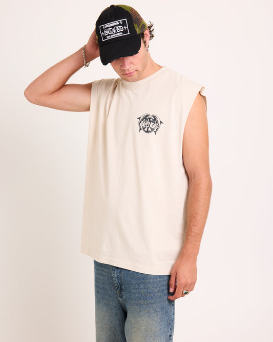 Ballz Sleeveless Tee MOONBEAM