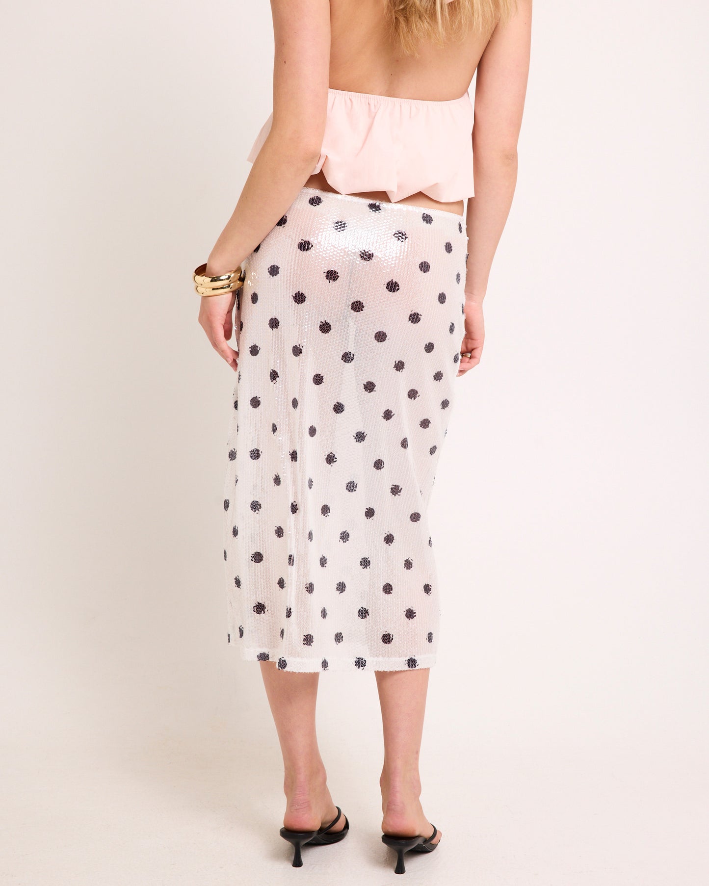 Cecile Sequin Midi Skirt