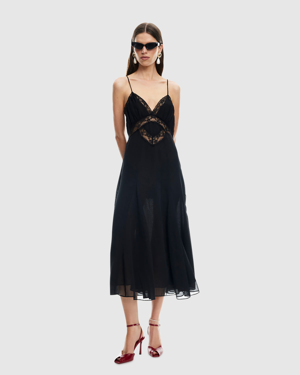 Harmony Midi Dress OBSIDIAN