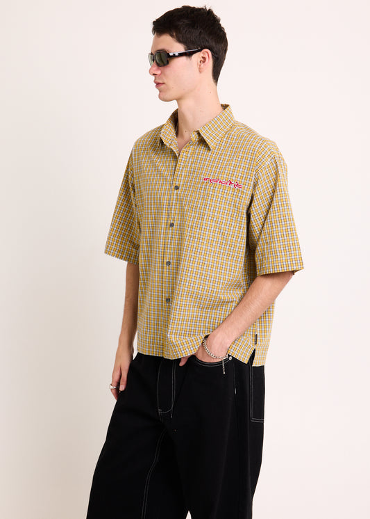Supply Check Short Sleeve Shirt YELLOW CHECK