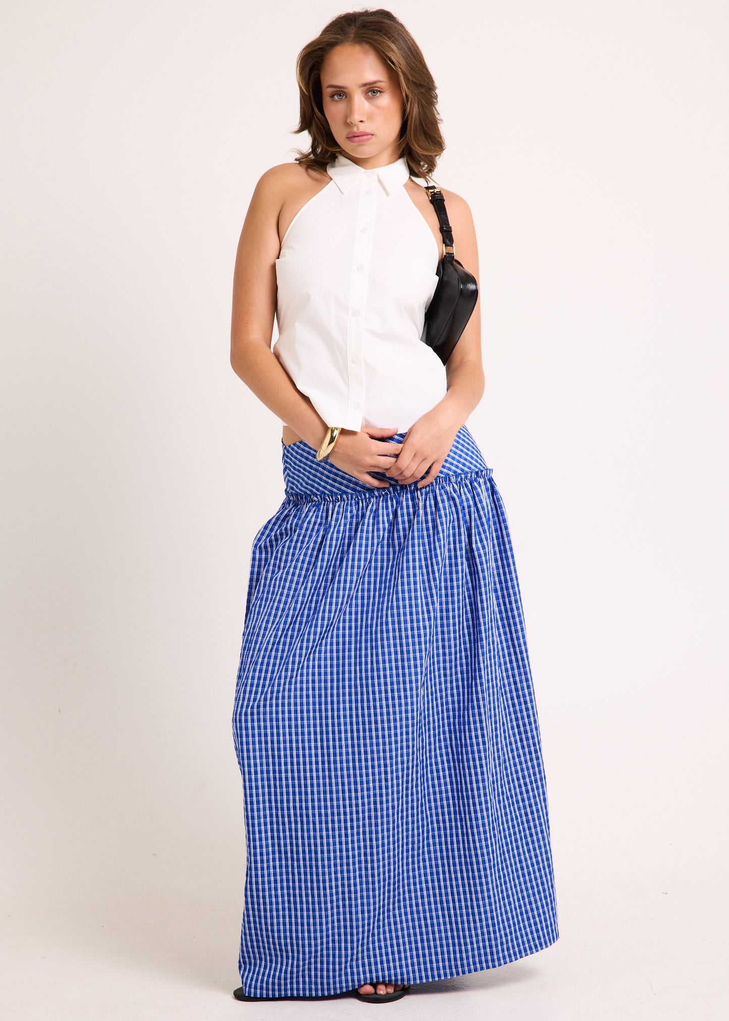 Blair Backless Bow Shirt