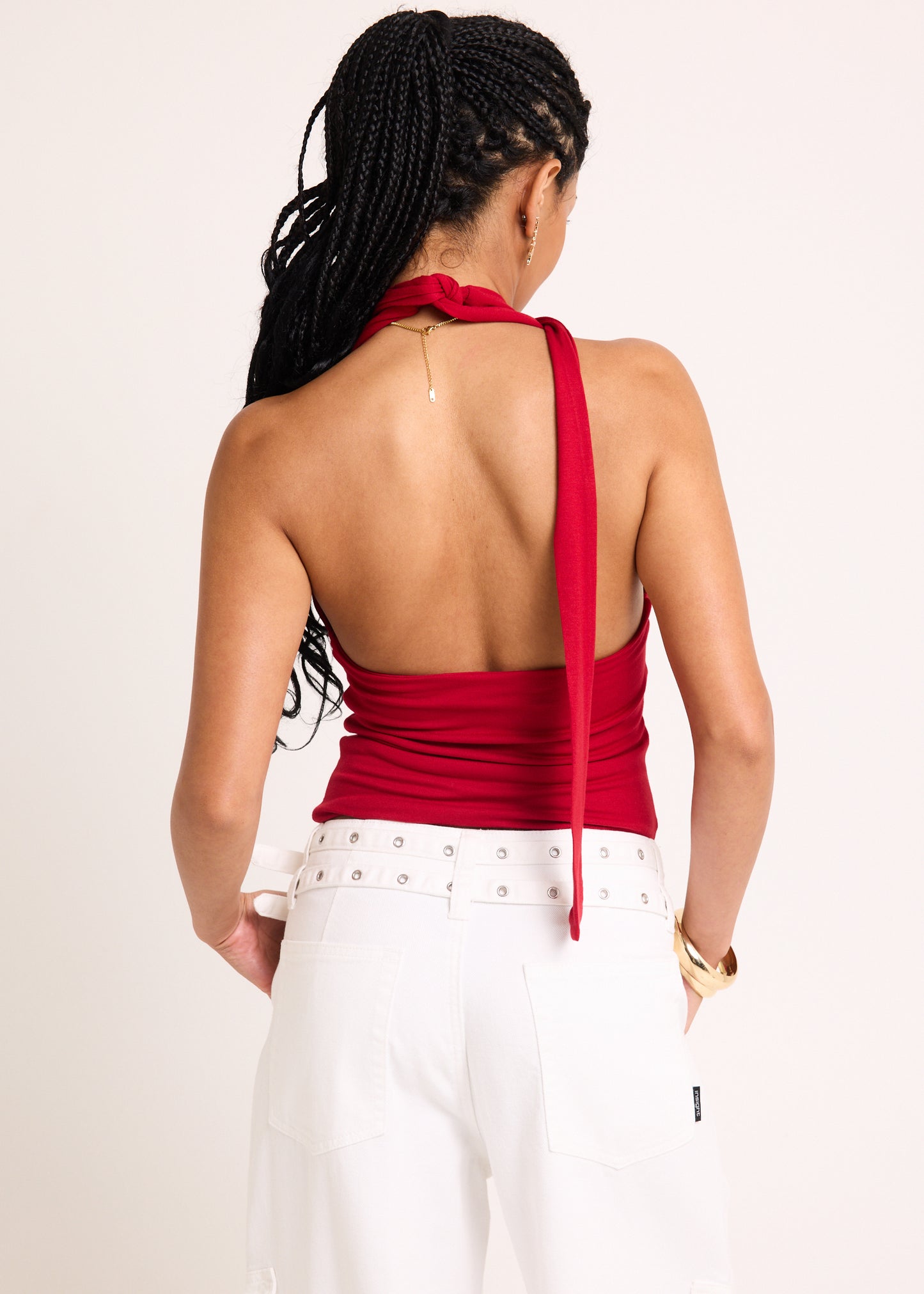 Eloise Halter Scarf Top