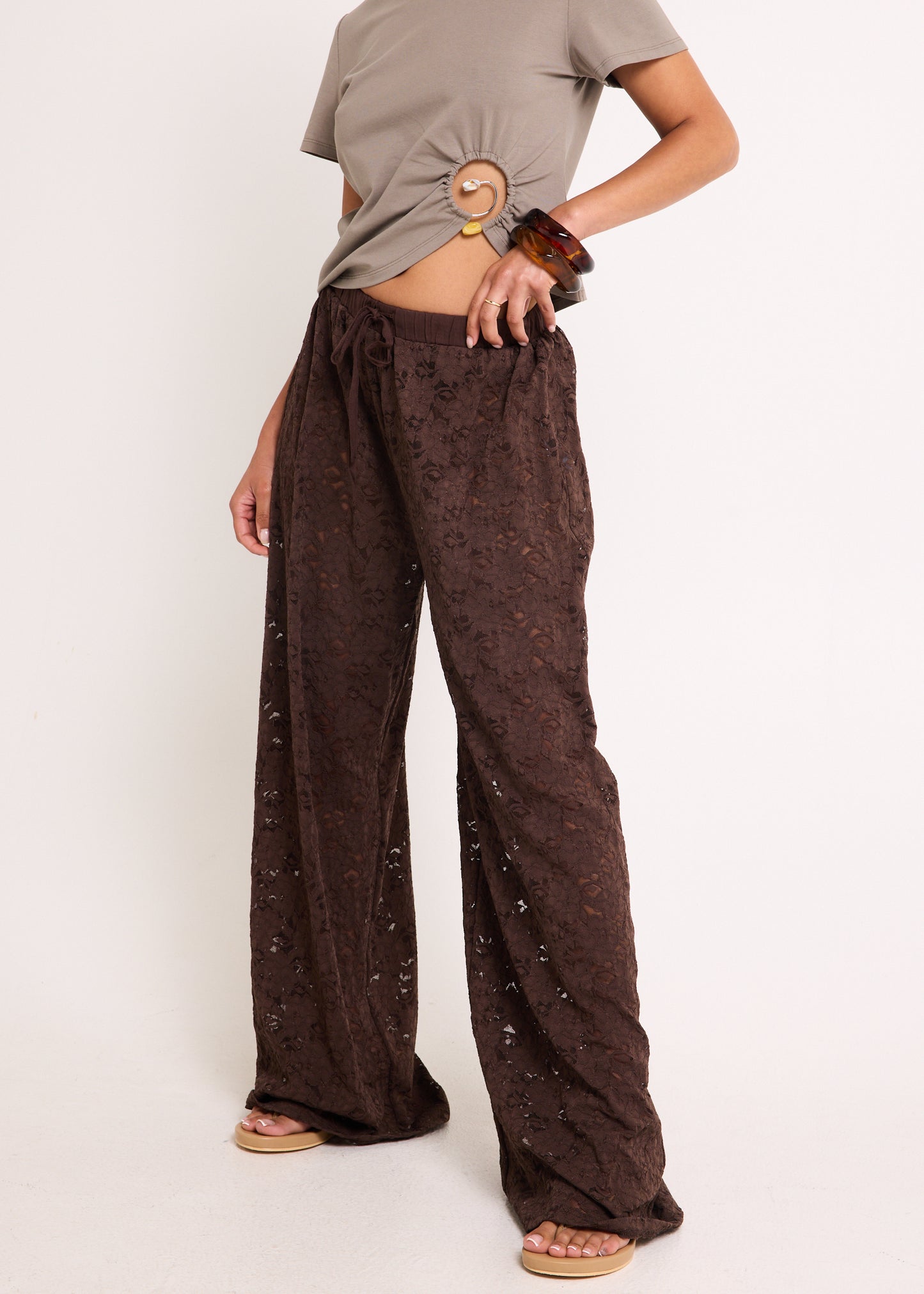 Jasmine Lace Relaxed Pants