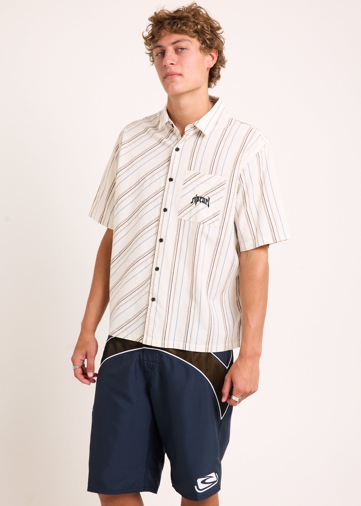 Archive Goth Stripe Short Sleeve Shirt