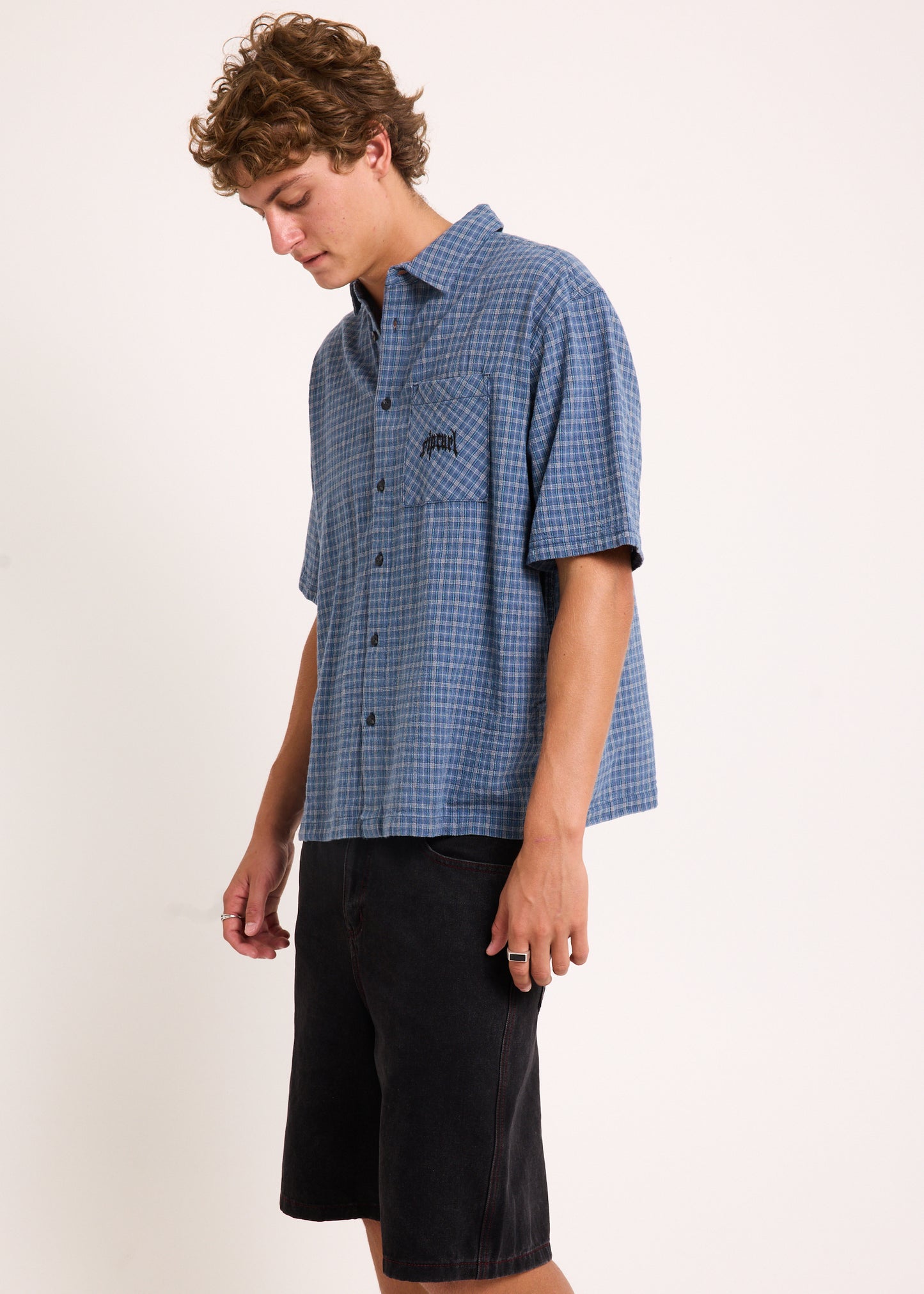 Archive Goth Plaid Short Sleeve Shirt