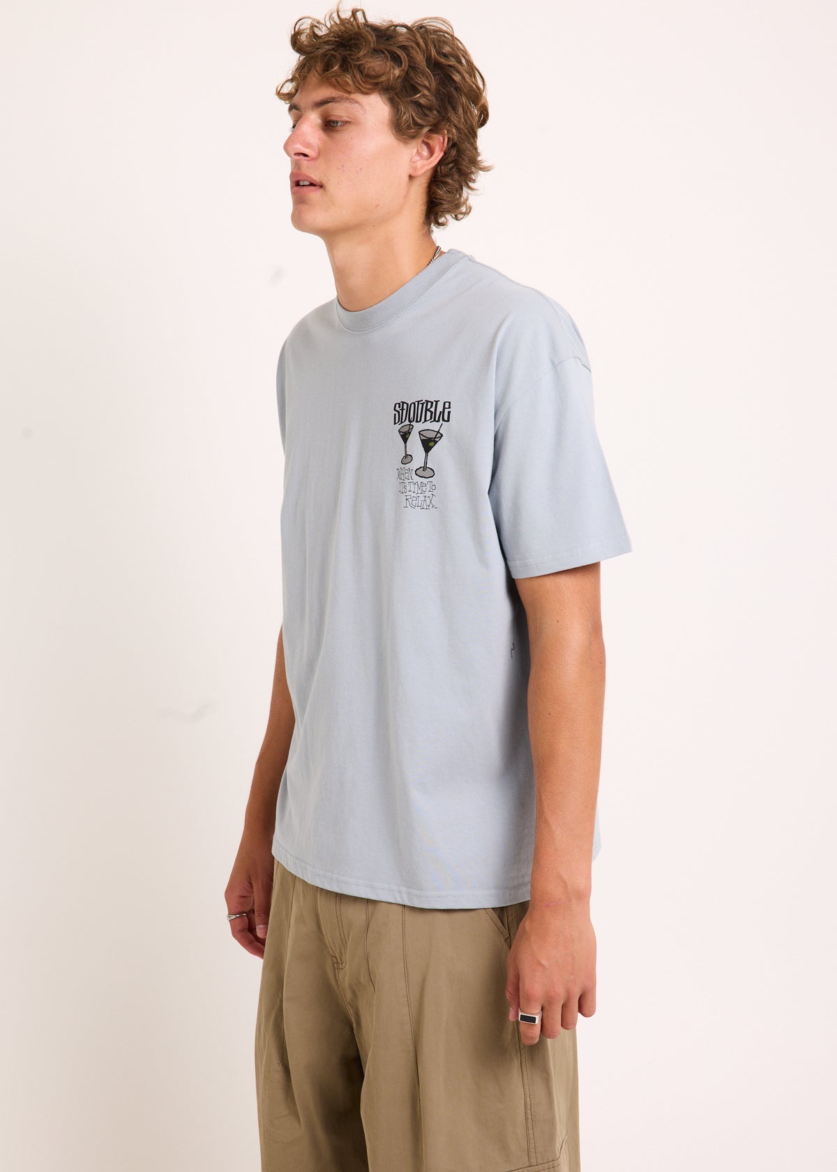 Time To Relax Short Sleeve T-Shirt DUSTY BLUE