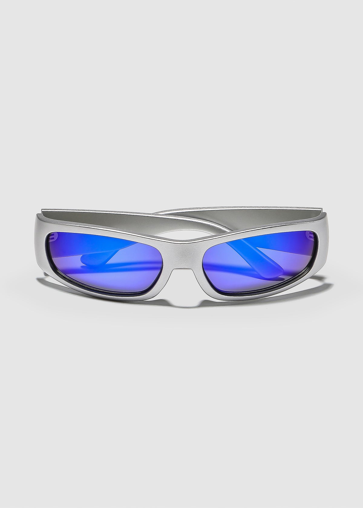 Parasite Sunglasses MATTE CHROME / REFLECTIVE BLUE POLARISED