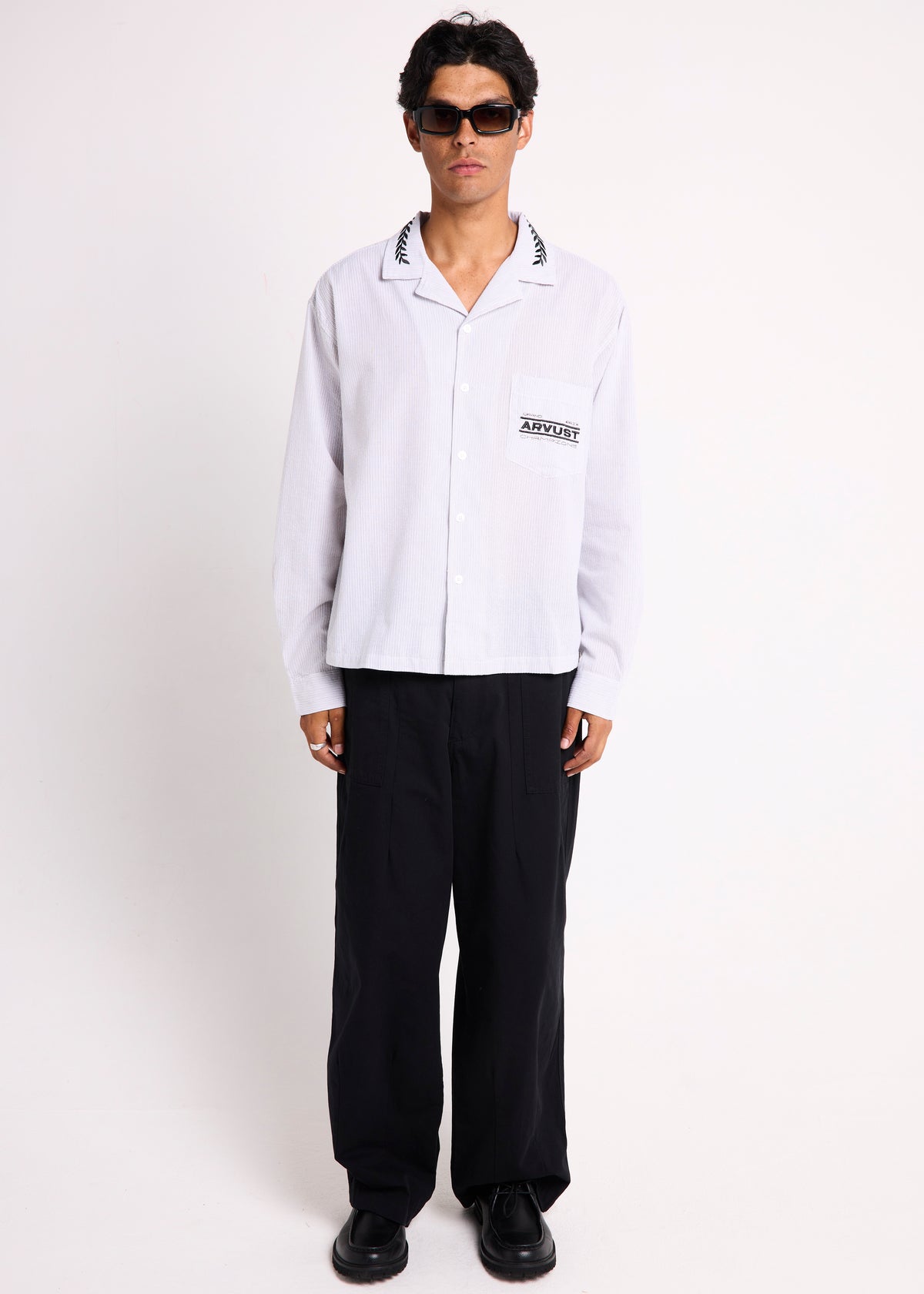 Grand Prix Long Sleeve Shirt WHITE