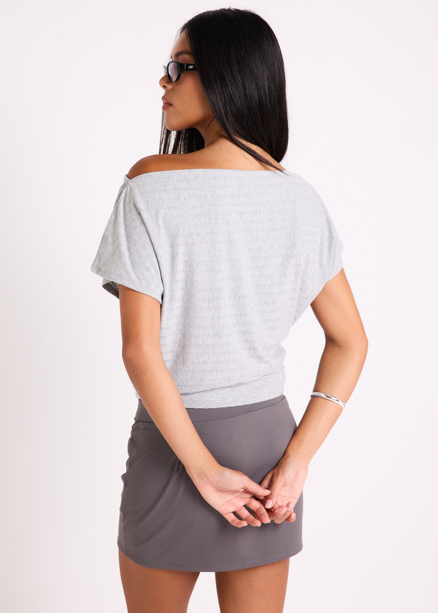 Pip Rib Off Shoulder Top